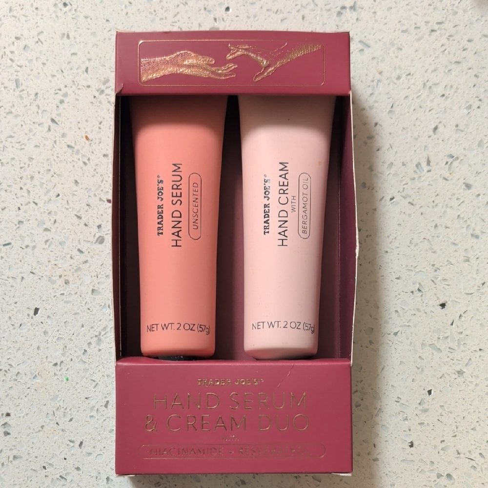 Trader Joe's Pink Hand Serum & Hand Cream Duo
